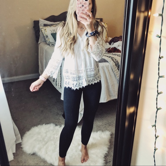 Cynthia Rowley Tops - Cynthia Rowley White Lace Blouse